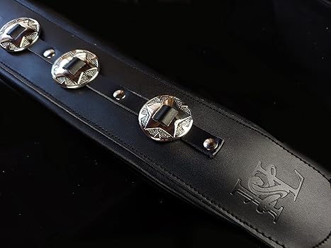 ❤️ビッグコンチョ　ギターストラップ CHOCO Amazon.co.jp: Iconic Leathers CUSTOM SHOP 3.25インチ